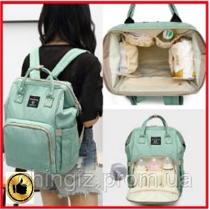 Сумка рюкзак органайзер для мам і дитини MOM BAG з нейлону з водовідштовхувальним покриттям
