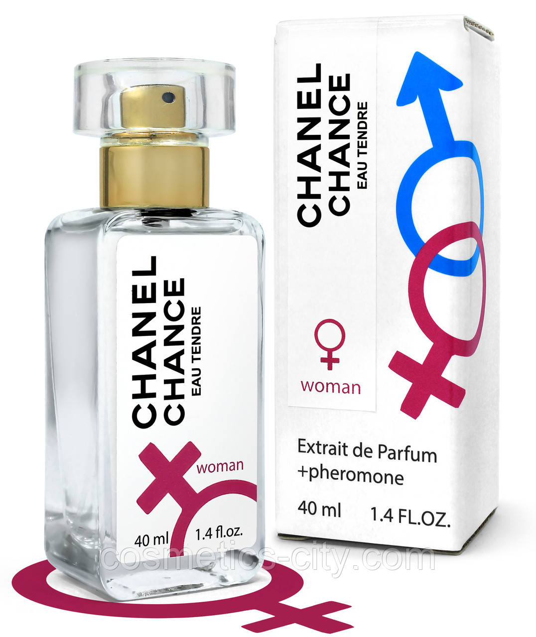 Тестер Pheromone жіночий Chanel Chance Eau Tendre, 40 мл.