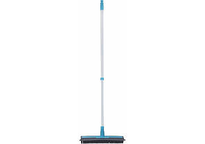Щітка для підлоги з гумовим ворсом та штовхачем води, OPTIMA CLEANING, блакитна
