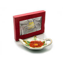 Підставка під пакети чаю з фарфору Квітка