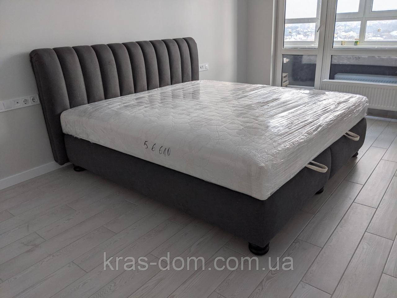 Ліжко двоспальне "Орхідея 2» з каркасним матрацом, ВНД