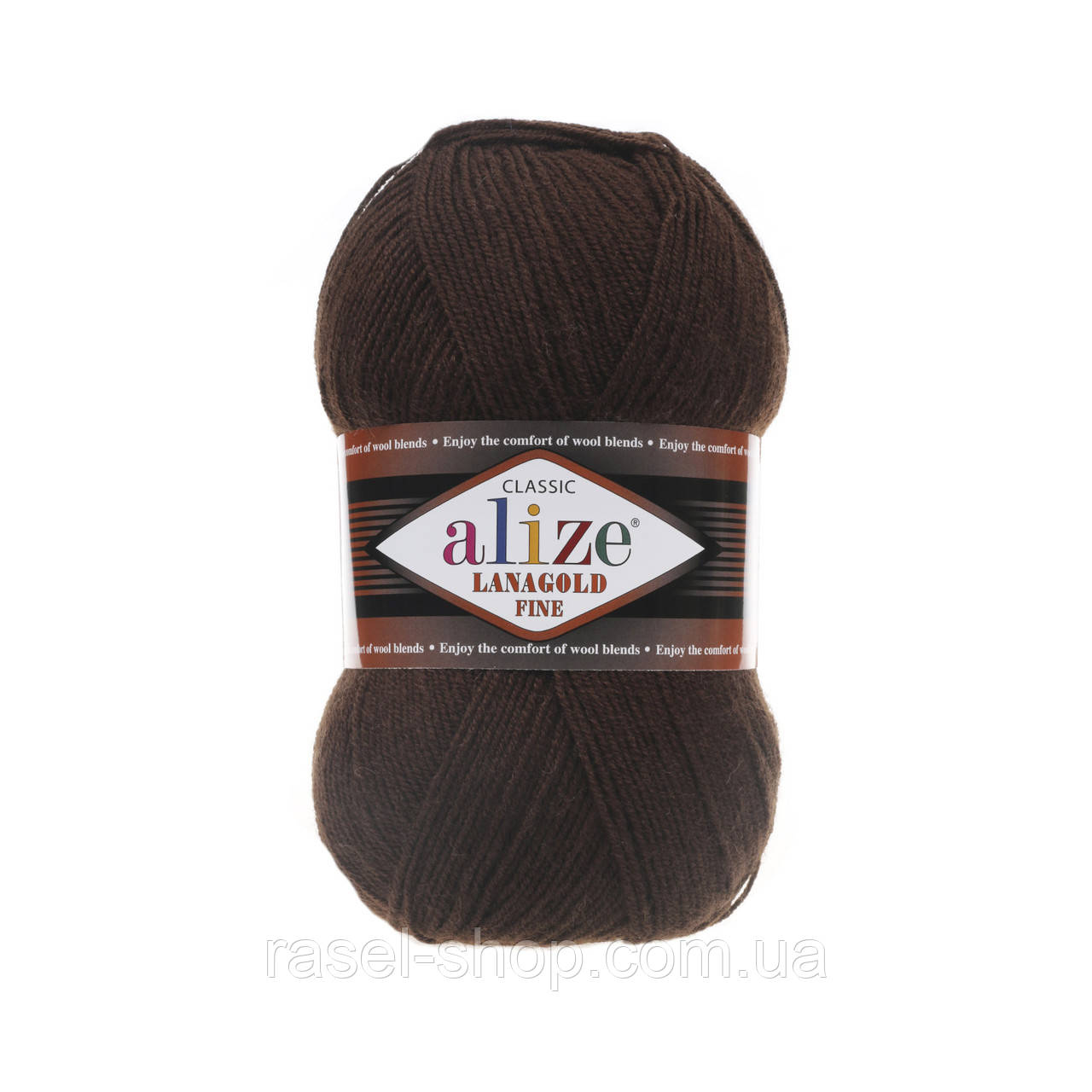 Alize Lanagold Fine коричневый №26