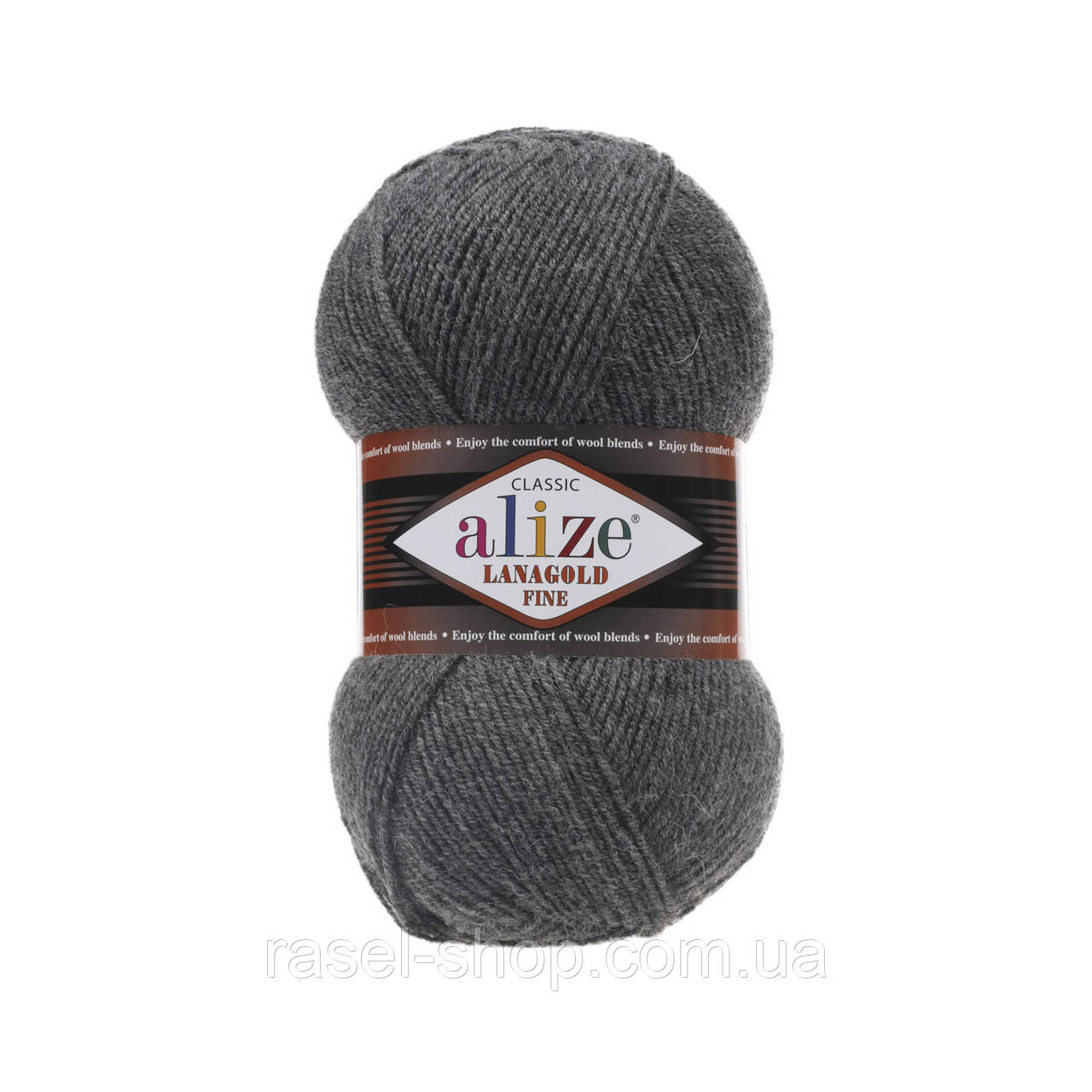 Alize Lanagold Fine серый меланж №182