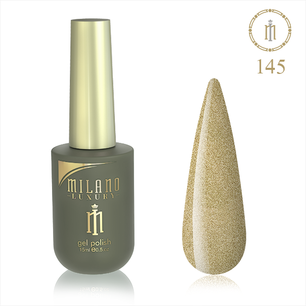 Гель-лак MILANO LUXURY 15 мл No 145 (Золотий пісок)