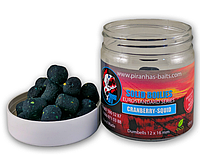 Бойли варені Piranhas Baits Solid Boilies Euro Series Cranberry-Squid 12x16mm 100gr