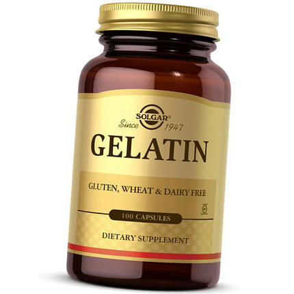 Гідролізат желатину Solgar Gelatin 100 caps, фото 3