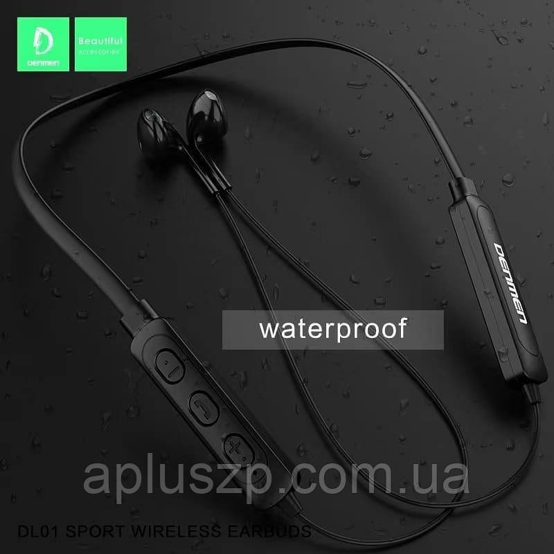 Навушники бездротові Bluetooth DENMEN DL01 Чорні