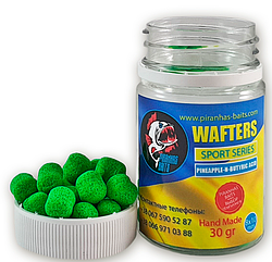 Вафтерс Piranhas Baits Pop-Up Sport Series Pineapple-N-Butyric 8x10mm 30gr