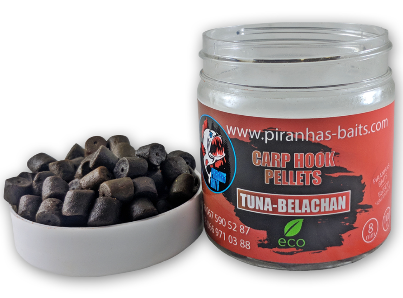 Пелетс насадочний Piranhas Baits Carp Hook Pellets Tuna-Belachan 8mm 100gr, фото 1