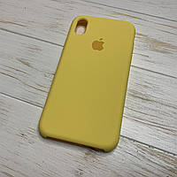 Силиконовый чехол Silicone Case для iPhone XR Желтый Yellow 4 (бампер)