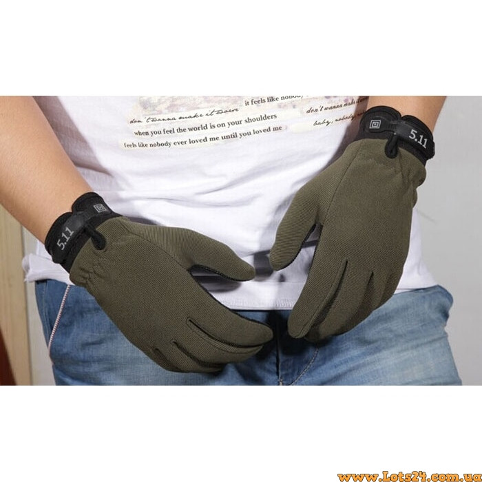 Тактичні перчатки 5.11 рукавички тактичні зсу рукавички тактичні літні осінні робочі стрілецькі Олива зелені XL, фото 1