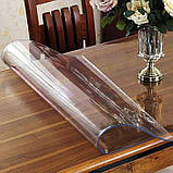 Скатертина м'яке (гнучке, рідке) скло захисна плівка Soft Glass (200х140см х 2.0 мм) Прозора глянсова, фото 7
