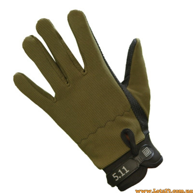 Тактичні стрілкові рукавички 5.11 Олива зелені - фото 10 - id-p528117482