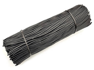 Кембрик - агротрубка чорний Аграріо / Agrario 4 мм, нарізний 35 см, 1 кг