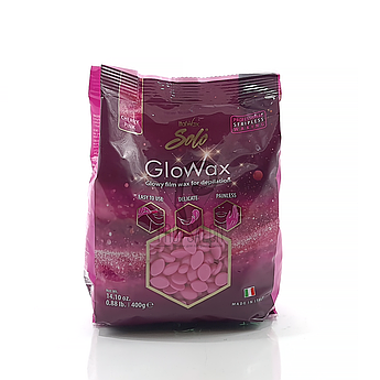 Гарячий віск в гранулах Italwax Cherry Pink Glowax Розова Вишня, 400 гр.