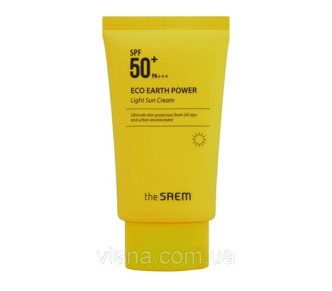 Крем легкий сонцезахисний THE SAEM Eco Earth Power Light Sun SPF50, до 16.06.2024 г