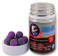 Бойли Piranhas Baits Pop-Up Eurostandard Series Pepper-N-Butyric Acid 10mm 20gr