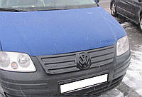 Зимняя накладка (глянцевая) Volkswagen Caddy 2004-2010 (верх решетка)