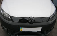 Зимняя накладка (глянцевая) Volkswagen Caddy 2010- (верх решетка)