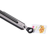 Щипці кухонні Kamille KM-7519 35.5 см Щипці з нержавіючої сталі Щипці для м'яса Кухонні аксесуари, фото 2