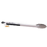 Щипці кухонні Kamille KM-7519 35.5 см Щипці з нержавіючої сталі Щипці для м'яса Кухонні аксесуари, фото 4