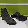 STTOPA деми зима. Розміри 36-43. Напівчоботи Казаки шкіряні. Каблук 4,5 см. 210-3643-45 Оливкові, фото 4