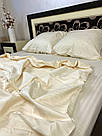 Постільна білизна страйп-сатин Шампань, фото 3