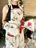 Фартух кухонний Новорічний, гобеленовий, фото 4