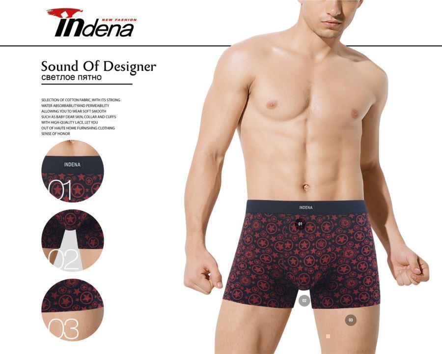 Труси чоловічі боксери стрейчеві Х/Б INDENA UNDERWEAR бавовна 85091 ТМБ-1811668