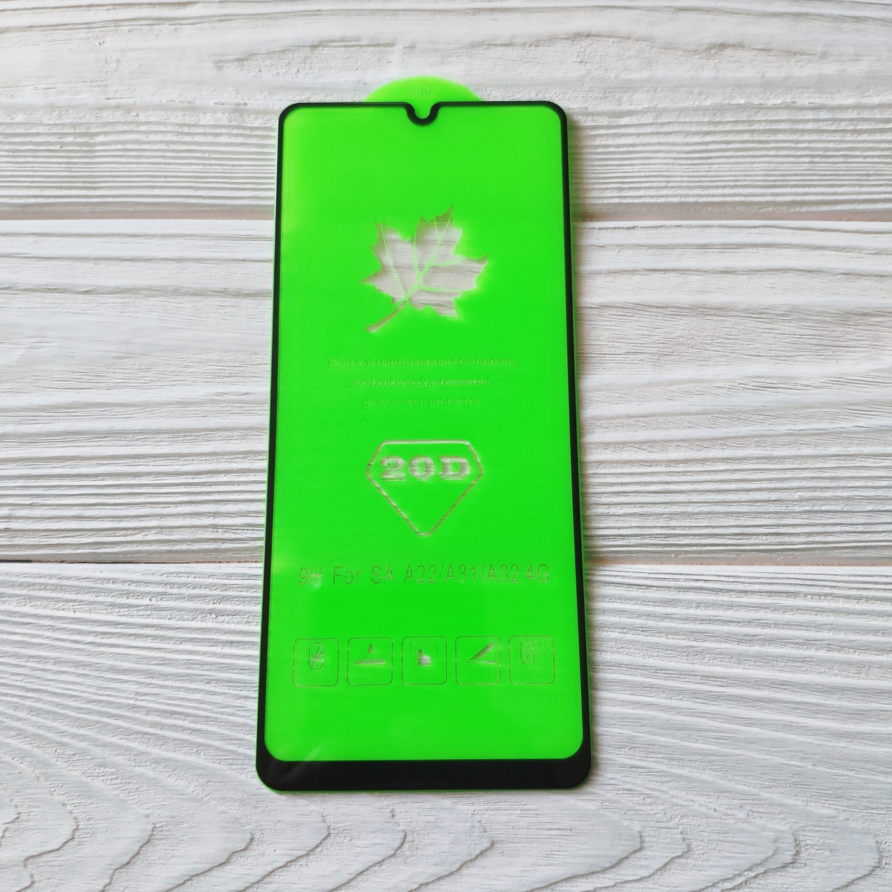 Захисне скло 20D для Samsung A32 / A325F Full Glue Чорне