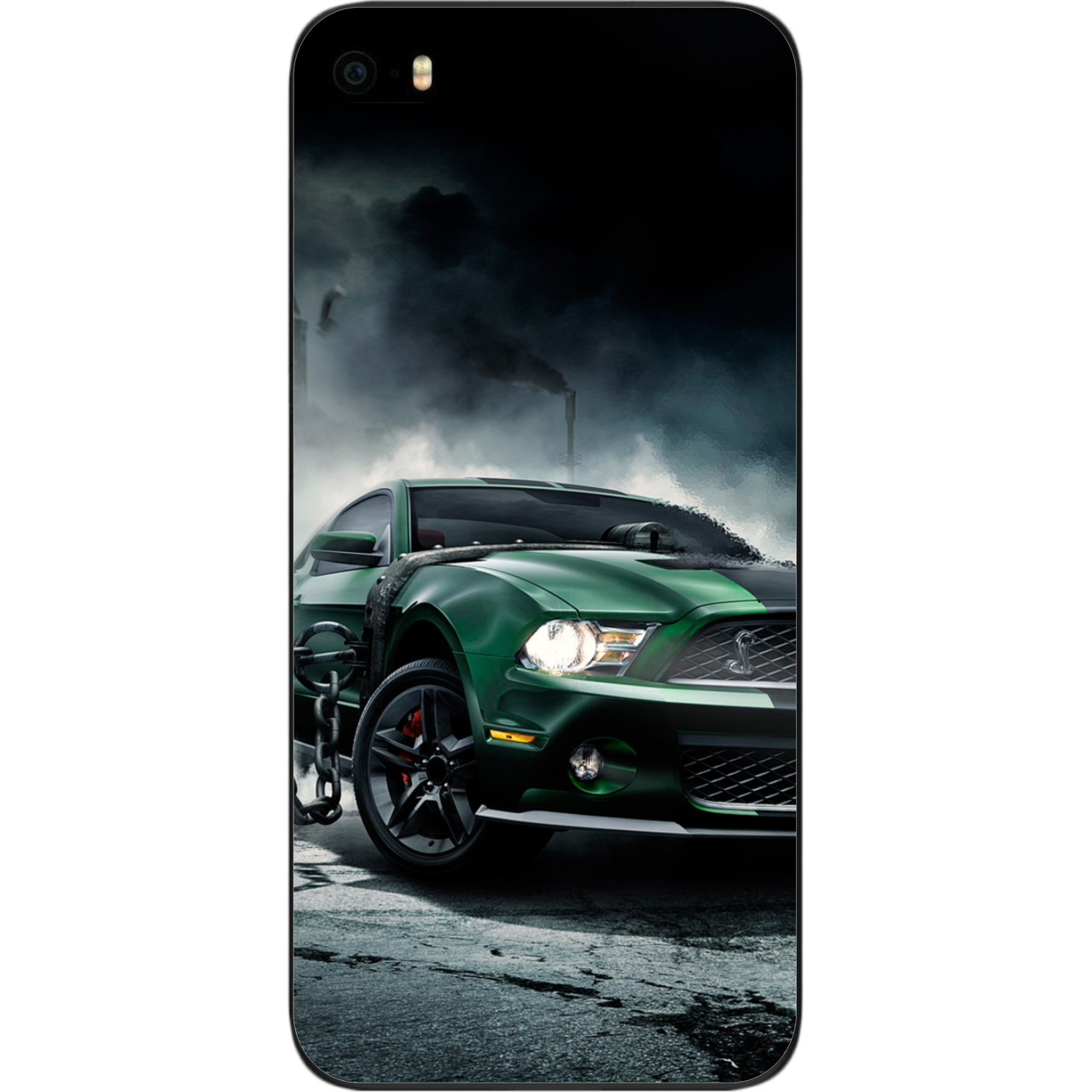 Силіконовий чохол для iPhone SE з картинкою Мустанг, фото 1