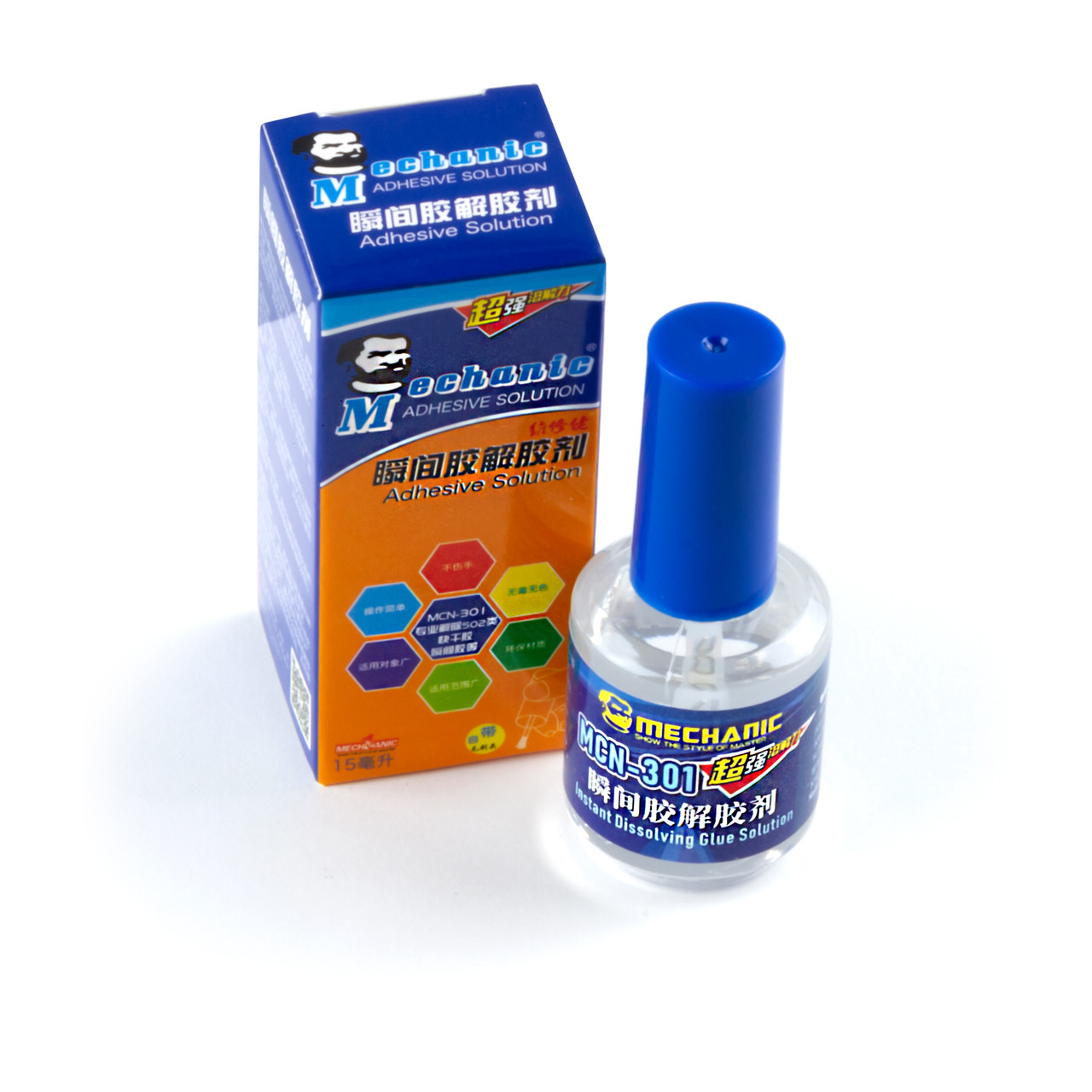 Жидкость для удаления клея MECHANIC MCN-301 (15 мл) (ID#1469173195 ...