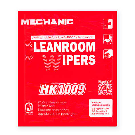 Чистячі серветки MECHANIC HK1009 (10*10 см) (400 шт.), фото 1