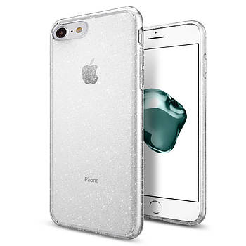 Чохол прозорий CRYSTAL для iPhone 8 Блискітки