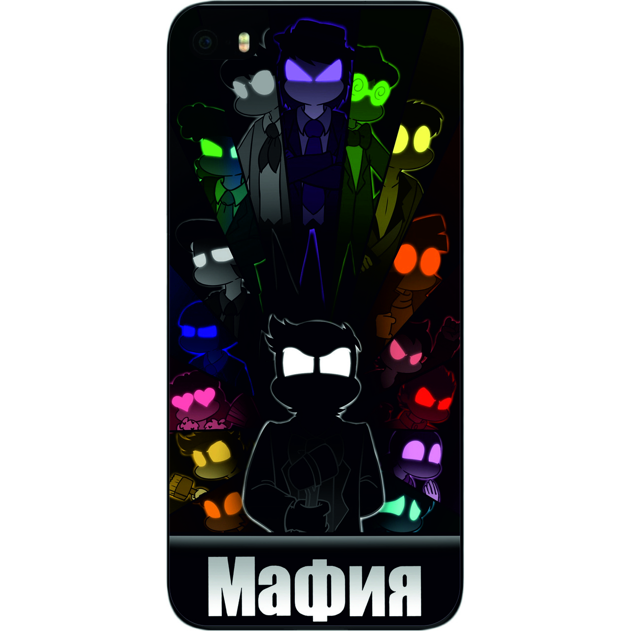 Силіконовий чохол для iPhone SE з картинкою 13 карт Мафія, фото 1