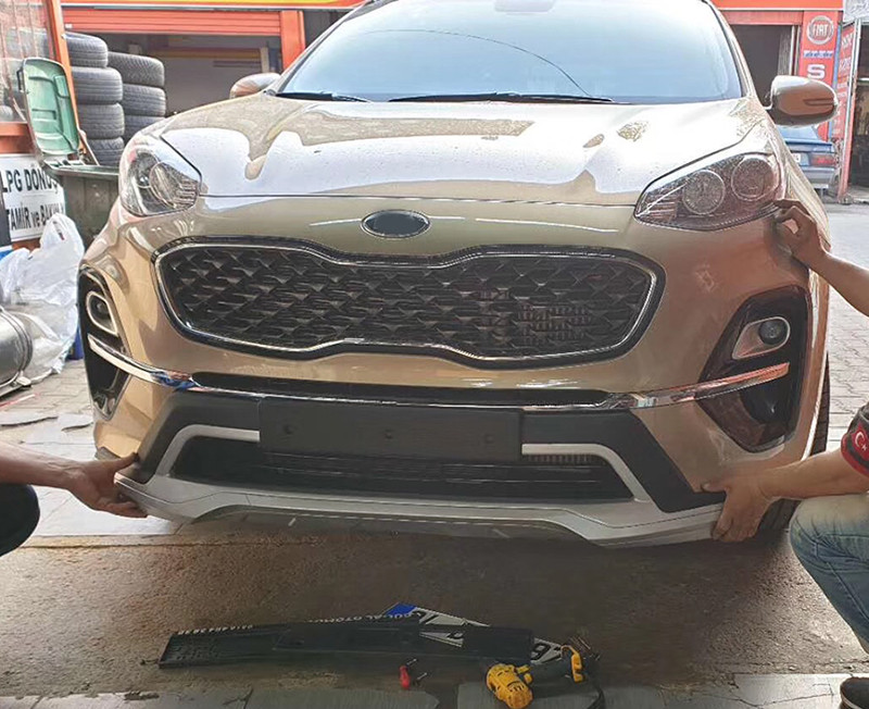 Обвіс Kia Sportage 4 (19-21) тюнінг спідниці на бампера, фото 1