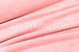 Однотонний велюр хб рожево-пудрового кольору, фото 5