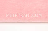 Однотонний велюр хб рожево-пудрового кольору, фото 2