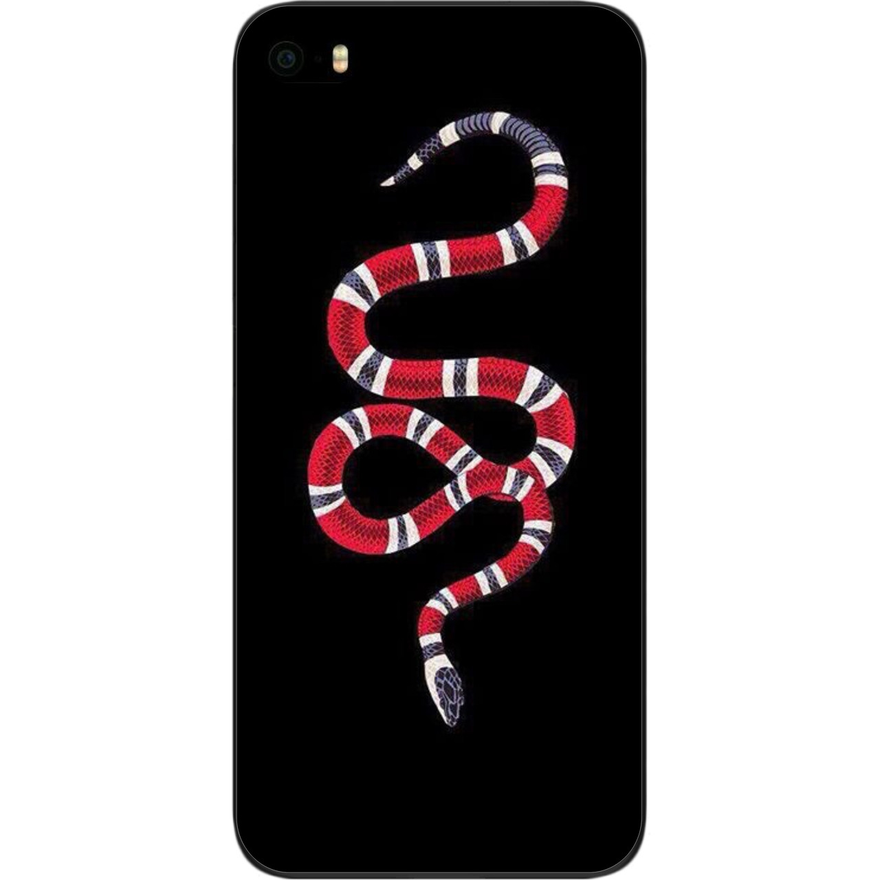 Силіконовий чохол для iPhone SE з картинкою Змія, фото 1