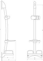Душова стійка Dishi L206-TP-KIT, фото 3