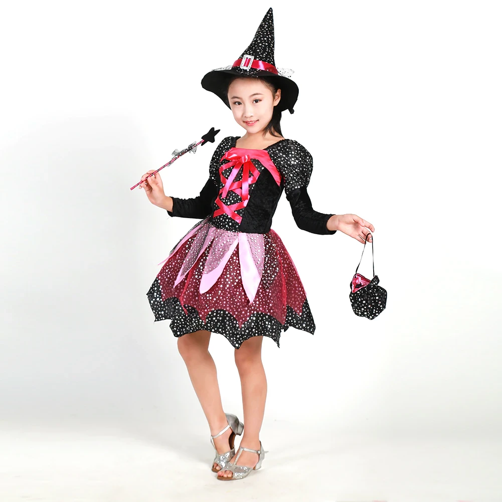 Детский костюм Ведьмочка Хэллоуин Волшебница  (110-120) ABC Halloween