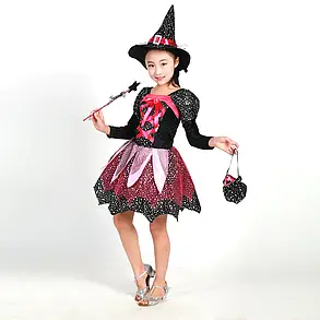 Детский костюм Ведьмочка Хэллоуин Волшебница  (110-120) ABC Halloween, фото 2