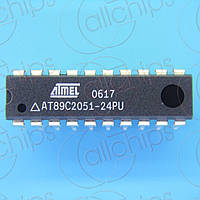 Микроконтроллер 8бит 24МГц Atmel AT89C2051-24PU DIP20