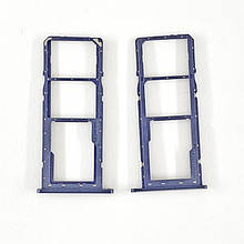 Тримач (лоток) зовнішній слот SIM карти лоток Samsung A01 Galaxy A015 синій