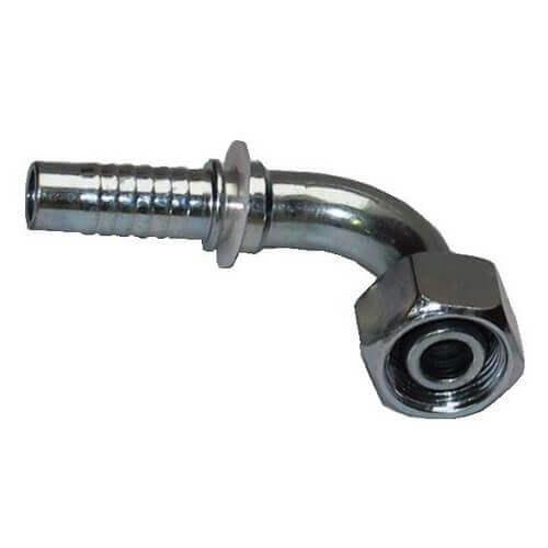 Фітинг (ніпель) Dn12 DKOL M22x1.5 90 dn 12 0205-06-18 накидна гайка 27ключ, кут 90град М22х1,5 (конус з гумою)