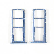 Тримач (лоток) зовнішній слот SIM карти лоток Samsung A01 Galaxy A015 блакитний