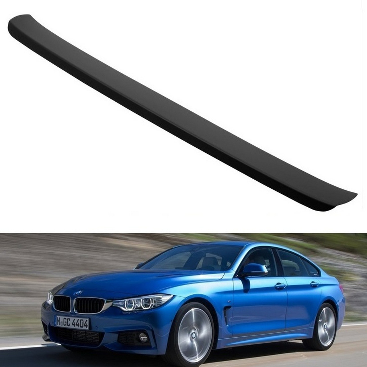 Пластикова захисна накладка на задній бампер для BMW 4-series F36 4dr Gran Coupe 2014+