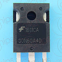 MOSFET N-канал IGBT 600В 30А Fairchild HGTG30N60A4D TO247