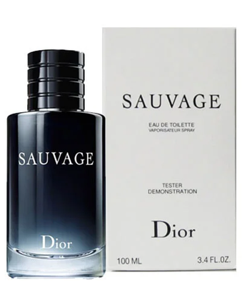 Оригінальна туалетна вода Dior Sauvage 100 мл тестер елітних парфумів, пряний деревний аромат для чоловіків