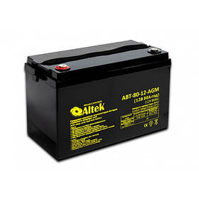 Свинцево-кислотна акумуляторна батарея Altek ABT-80-12-AGM (12V 80Ah)